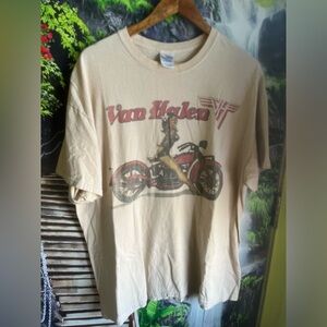 Vintage   VAN HALEN T-Shirt Size XL  Large Girl on
Motorcycle